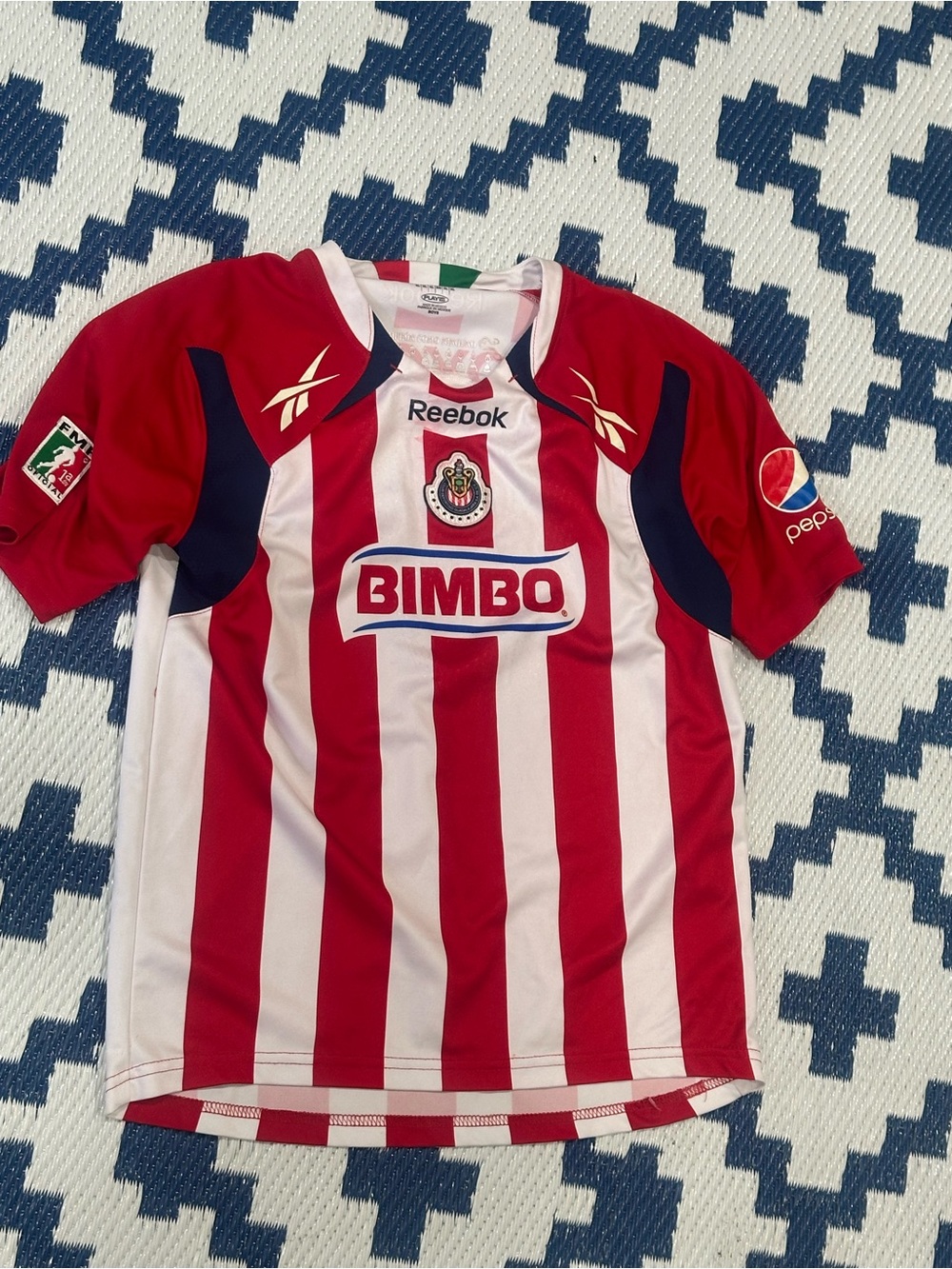 Vintage Chivas Guadalajara Reebok Soccer Jersey Mexican Soccer Boys Youth XL